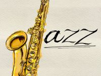 Jazz Saxophone Painting
